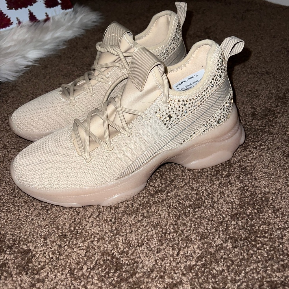 Madden Girl NWOT shimmer rhinestone sneakers size 8